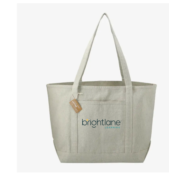 Brightlane 10oz Recycled Cotton Boat Tote